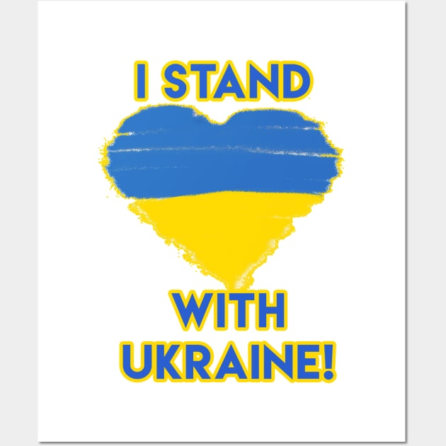 I Stand With Ukraine Wall Art by Morrigan Austin